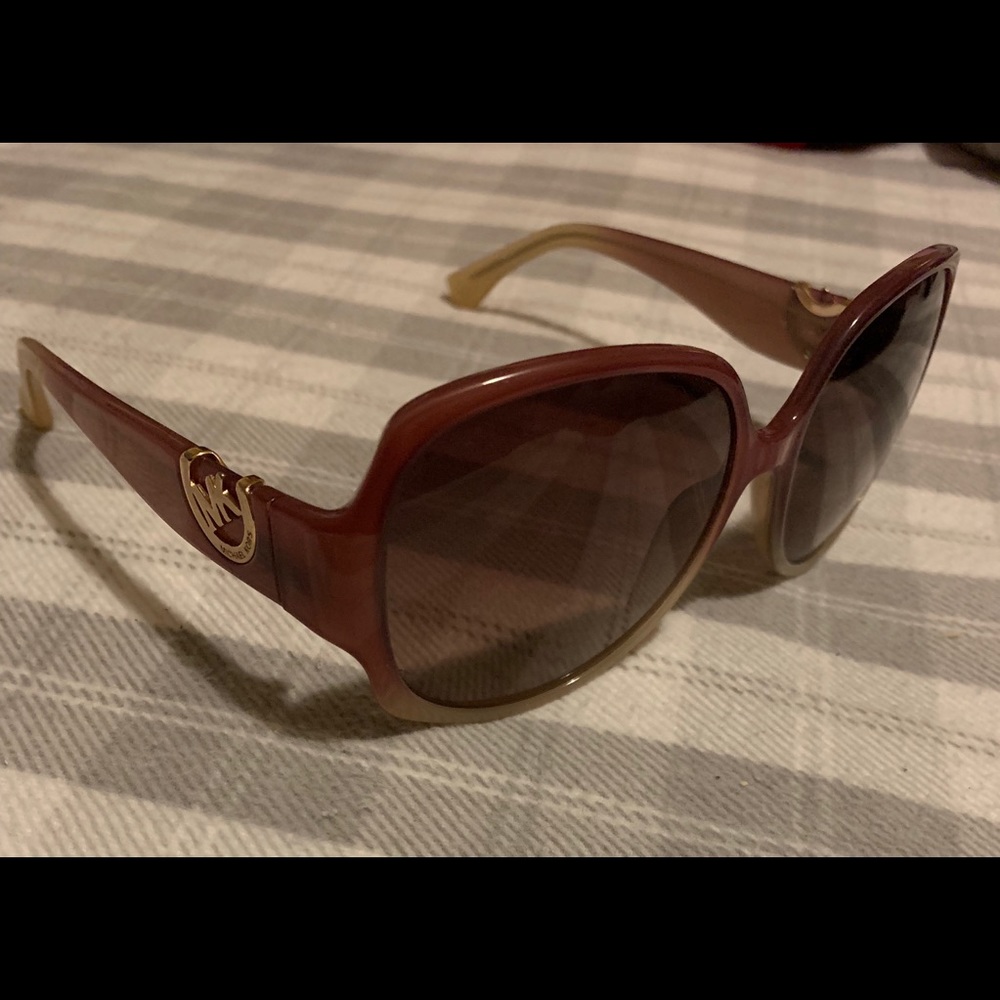 Michael Kors sunglasses maroon and beige
